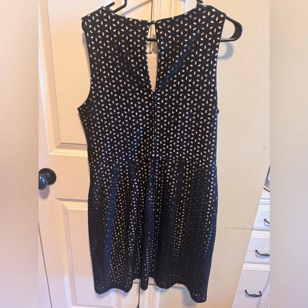 Teeze Me Black Tan Cutout Sleeveless Dress Sz 14/15 - Picture 6 of 10